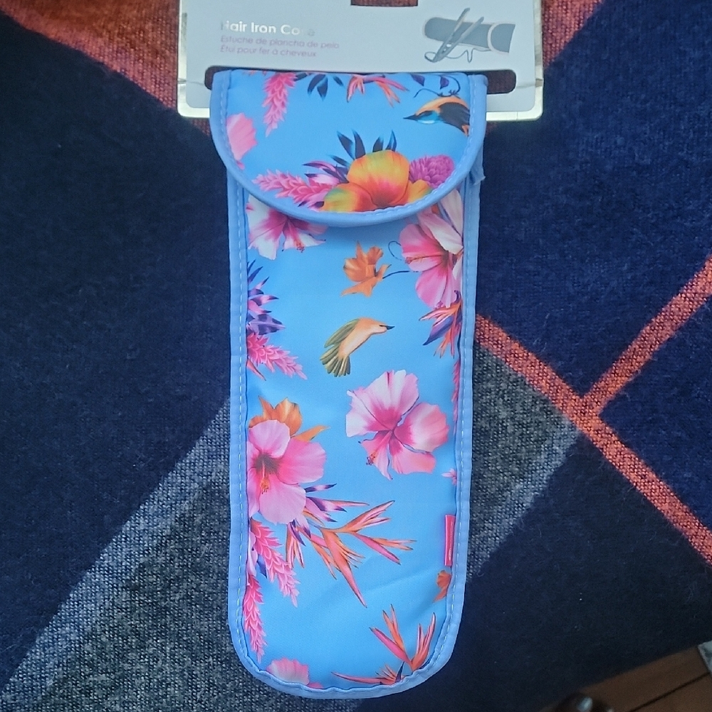 New Miami Blue and Pink Floral Hair Case
